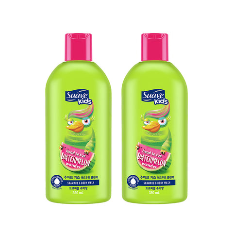 Suave Kids Head-to-Toe Cleanser Apple Scent 350ml (2 Pack)