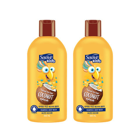 Suave Kids Head-to-Toe Cleanser Apple Scent 350ml (2 Pack)