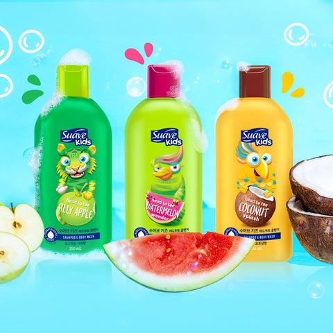 Suave Kids Head-to-Toe Cleanser Apple Scent 350ml (2 Pack)