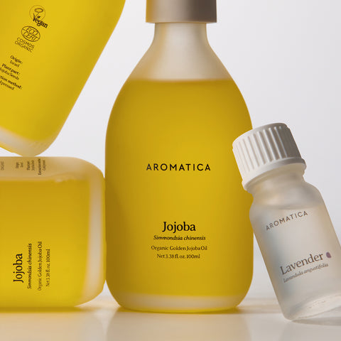 Aromatica Organic Golden Jojoba Oil 100ml & Dolphin Body Gua Sha Massage Duo