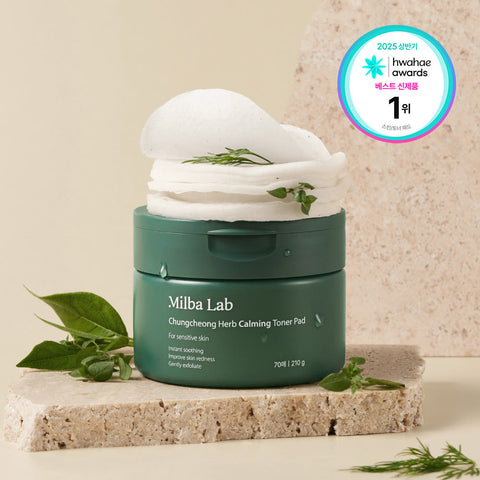 Milk Baobab Milba Lab Chungcheong Herb Soothing Toner Moisture Pads, 70 pads