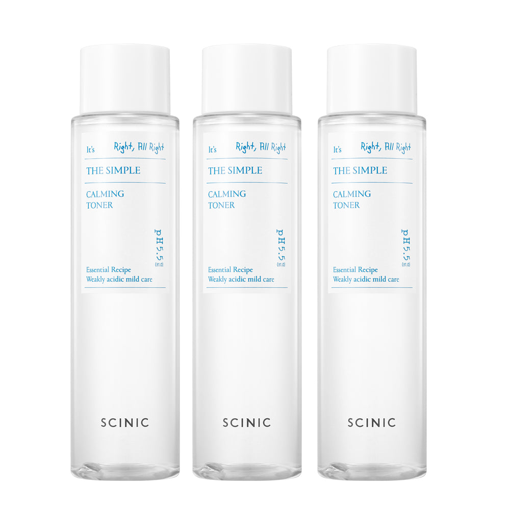 Scinic The Simple Calming Toner 145ml (3 Pack)