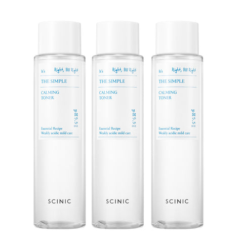Scinic The Simple Calming Toner 145ml (3 Pack)