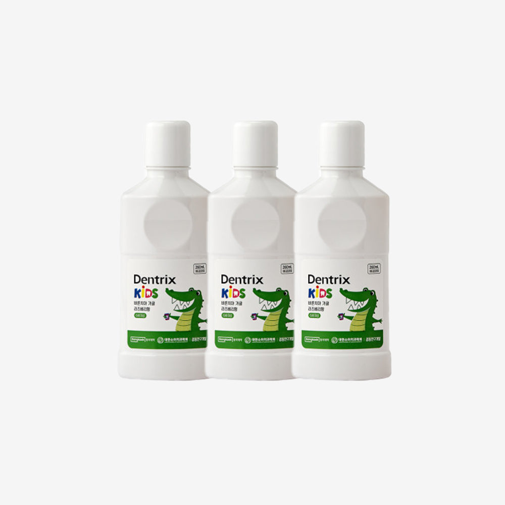 DongKook Pharmaceutical Dentrix Kids Mouthwash Raspberry 260ml (3 Pack)
