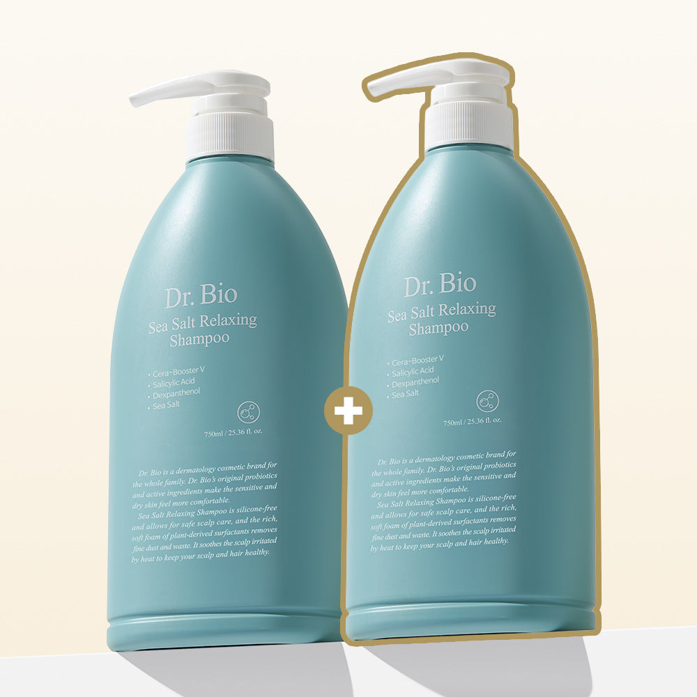 Dr.Bio Sea Salt Relaxing Anti-Hair Loss Shampoo 750ml (2 Pack)