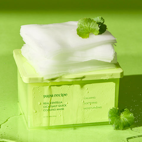 Papa Recipe Real Centella Cica Daily Quick Cooling Mask 30 Sheets (2 Pack)