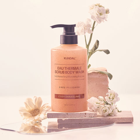 Kundal Eau Thermale Spa Scrub Body Wash Cozy Dazzling 500ml