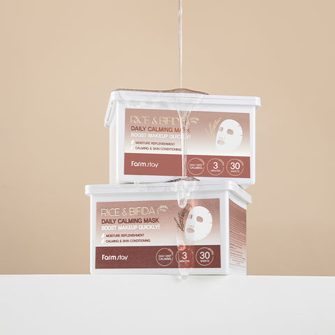 Farmstay Rice & Bifida Daily Calming Mask (30 Sheets)