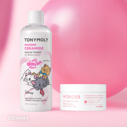 TONYMOLY Wonder Ceramide Mochi Toner 500ml + Moisturizing Cream 300ml