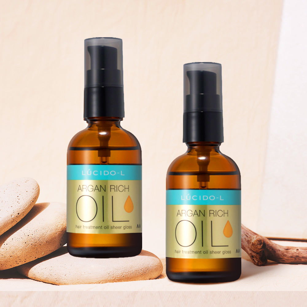 Bifesta Lucido-L Argan Hair Treatment Polish Oil (Shea Gloss) 60ml (2 Pack)