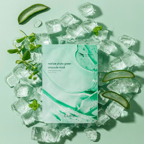 Kim Jeong Moon Aloe Phyto Green Ampoule Mask 10 sheets (2 pack)