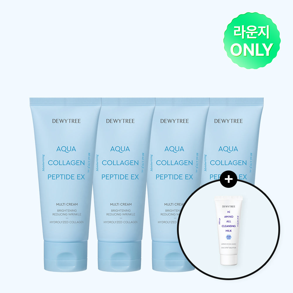 Dewytree Aqua Collagen Peptide EX Multi Cream 80ml (4 pack)