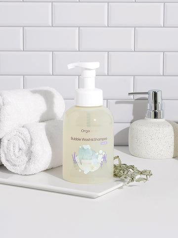 Orgabebe Baby Body Wash & Shampoo Lavender 500ml (2 Pack)