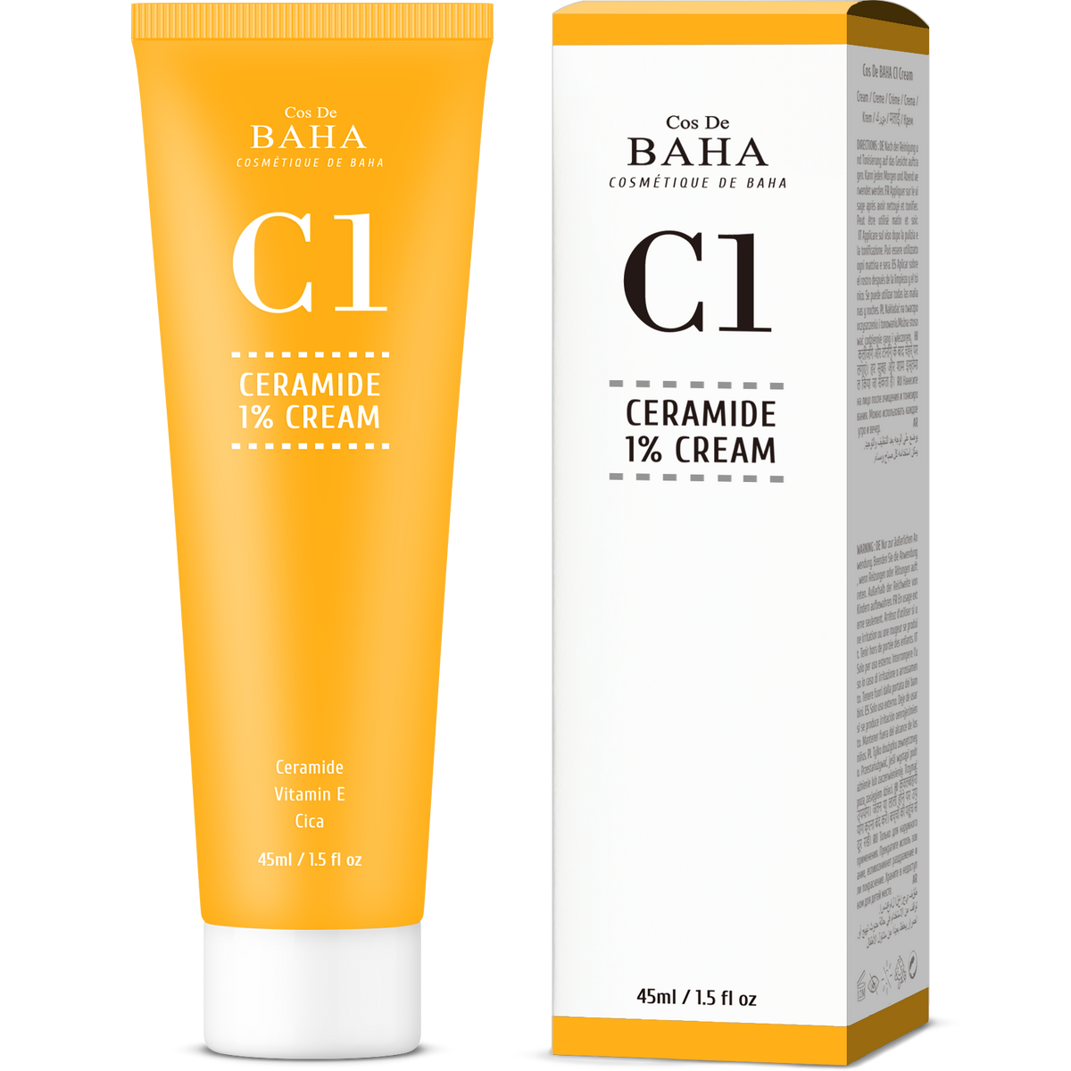 Cos De BAHA Ceramide 1% Vitamin E High Moisture Cream 45ml