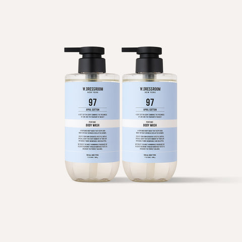 W.Dressroom Perfume Body Wash No.97 April Cotton 500g (2 Pack)