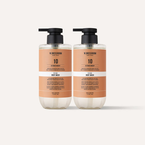 W.Dressroom Perfume Body Wash No.10 October Woody 500g (2 Pack)