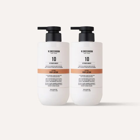 W.Dressroom Perfume Body Lotion No.10 October Woody 500ml (2 Pack)