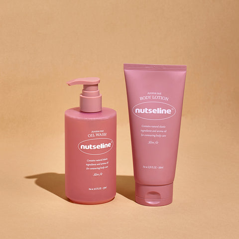 Nutseline Aroma Nut Slim Fit 2-Piece Body Set (Body Cleanser & Body Lotion)