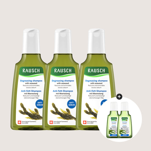 RAUSCH Seaweed Oily Scalp Shampoo 200ml 3PC Set