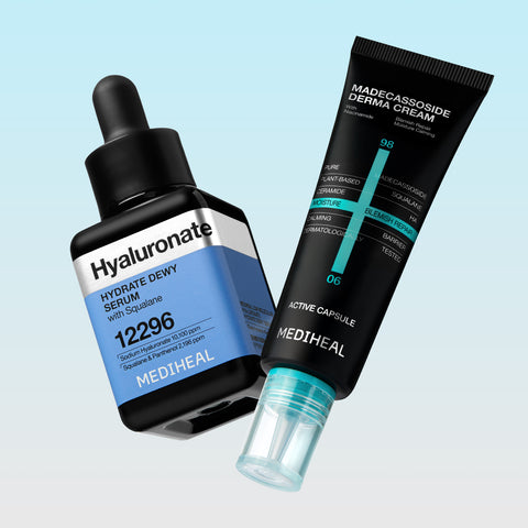 Mediheal Low Molecular Hyaluronic Acid Moisture Density Serum 40ml + Derma Cream (Madecassoside)