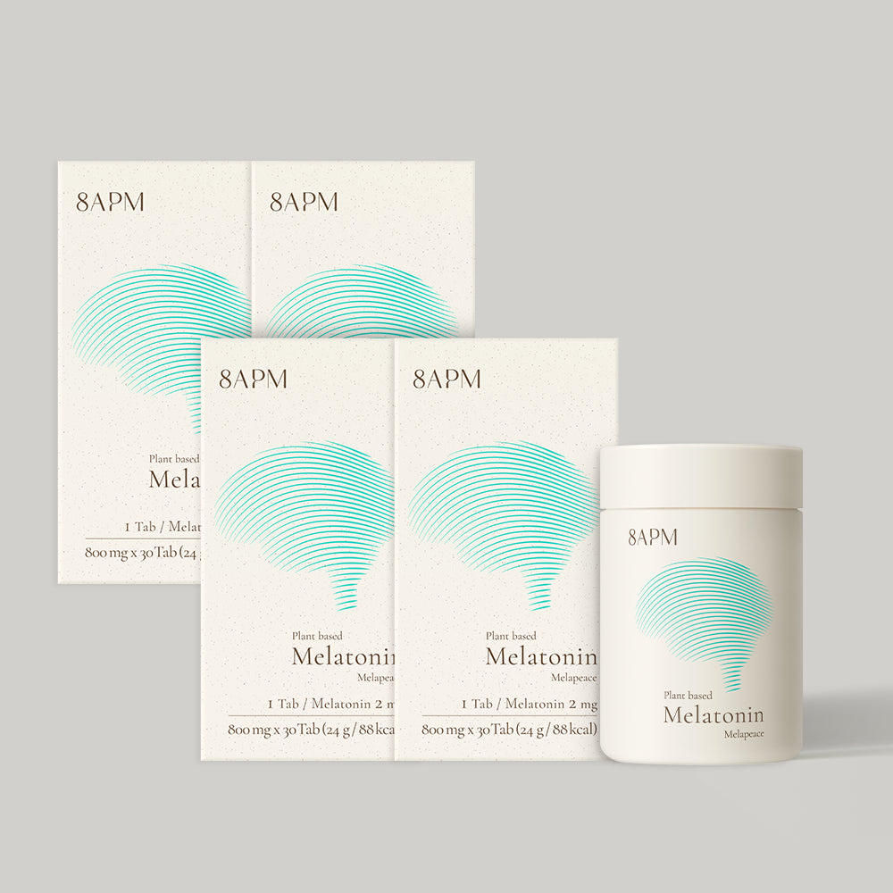8APM Melapis Plant-Based Melatonin 30 Tablets x 4 Bottles (120-Day Supply)