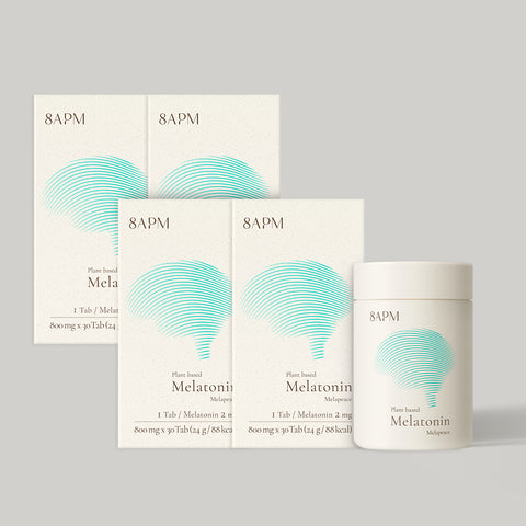 8APM Melapis Plant-Based Melatonin 30 Tablets x 4 Bottles (120-Day Supply)