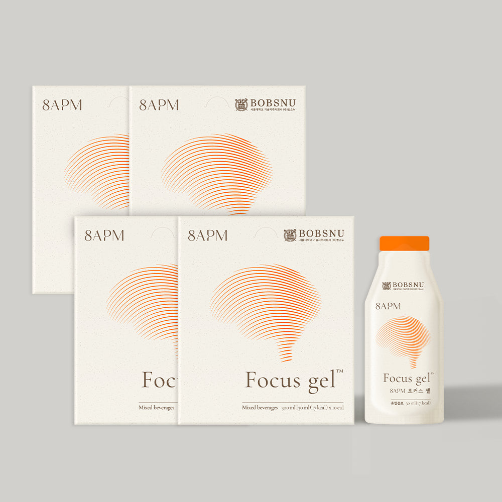 8APM Caffeine ZERO Focus Gel 10 Sachets x 4 Boxes