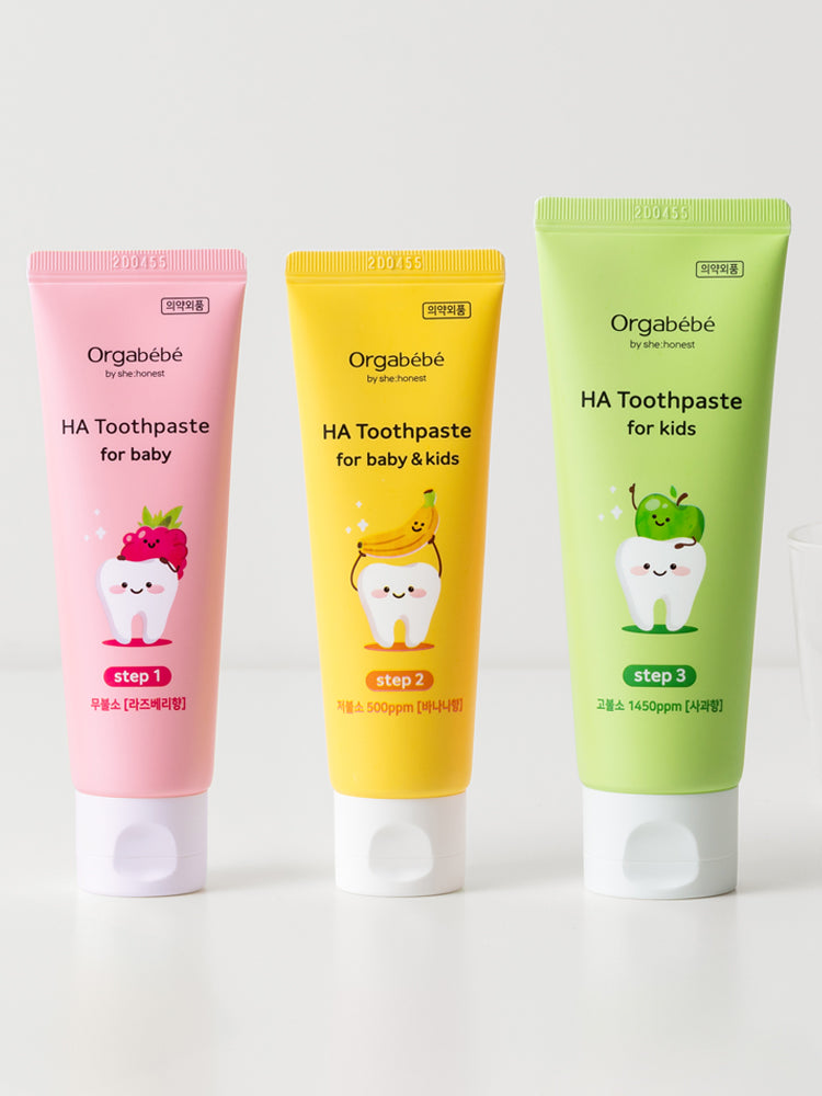 Orgabebe Baby & Children's Toothpaste (3 Pack)