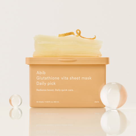 Abib Pull-Out Sheet Mask Daily Pick Glutathione, 30 sheets x 2