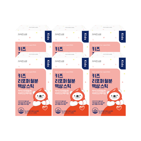 Desimone Kim Seokjin Lab Kids Iron Liquid Sticks 6 Boxes (180-Day Supply)