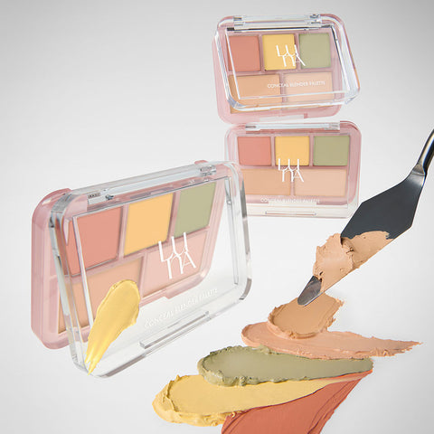 Luna Conceal Blender Palette 6g + Dual Brush