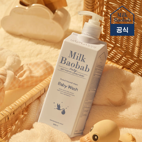 Milk Baobab Baby Wash 500ml All-in-One Blue Wash