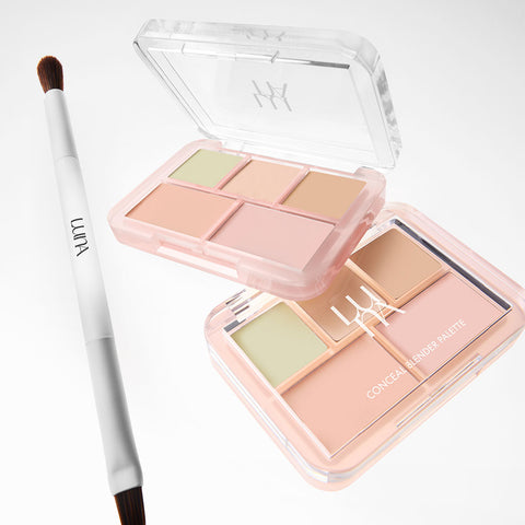 Luna Conceal Blender Palette 6g + Dual Brush