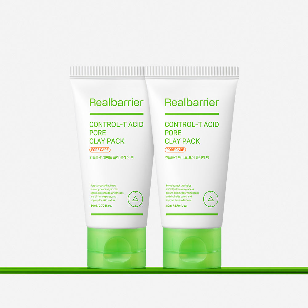 Real Barrier Control-T Acid Pore Clay Pack 80ml (2 Pack)