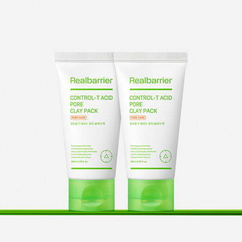 Real Barrier Control-T Acid Pore Clay Pack 80ml (2 Pack)
