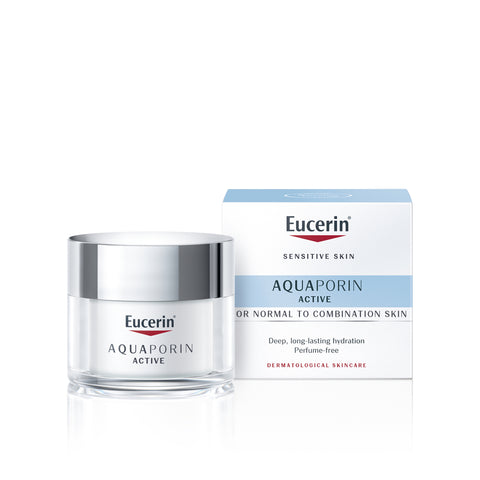 Eucerin Aquaporin Active Moisture Cream for Normal to Combination Skin 50 ml (Pack of 2)