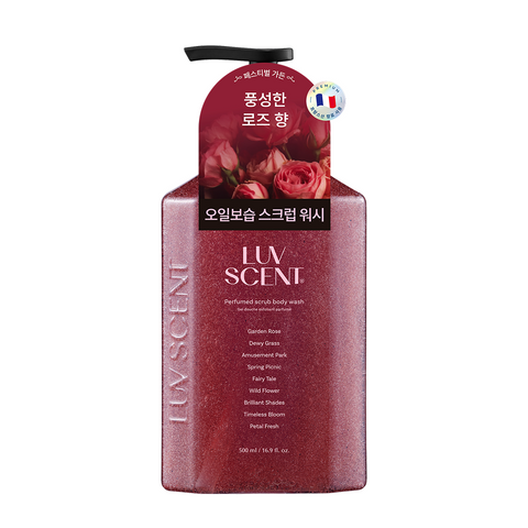 Luvscent Scrub Wash 500ml - Festival Garden Rose