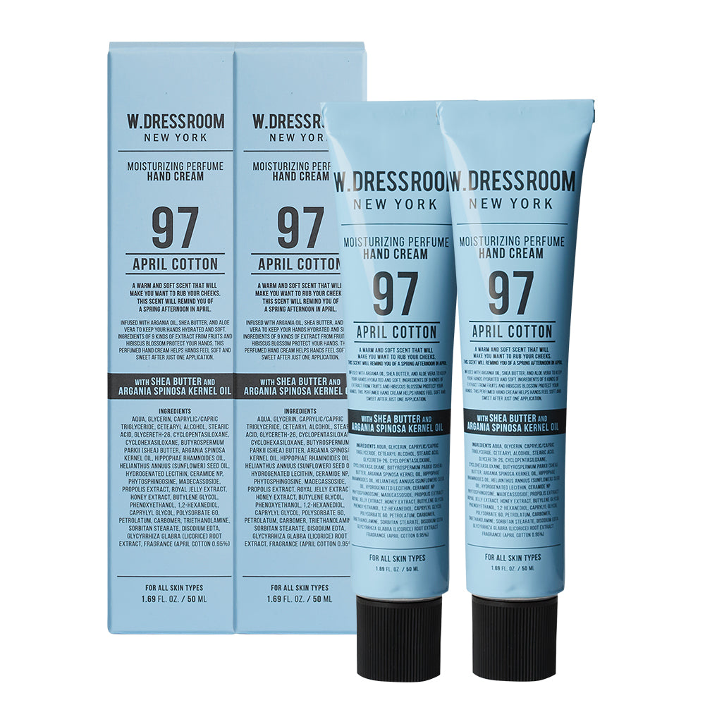 W.Dressroom Perfume Hand Cream No.97 April Cotton 50ml (2 Pack)