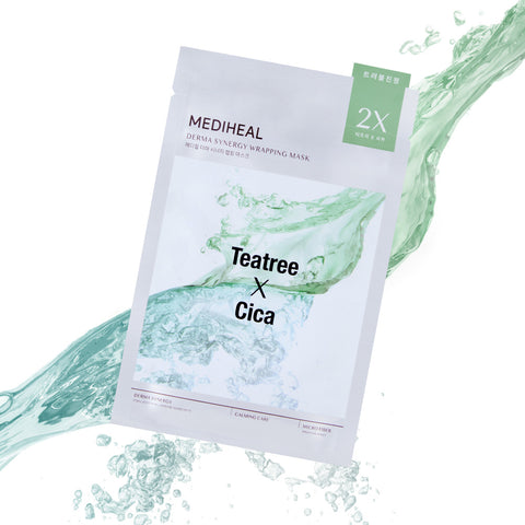 Mediheal Derma Synergy Wrapping Mask (Tea Tree x Cica), 14 Sheets, 25 ml each