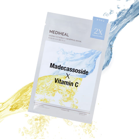 Mediheal Derma Synergy Wrapping Mask Spot Toning (Madecassoside x Vitamin C) ? 14 Sheets