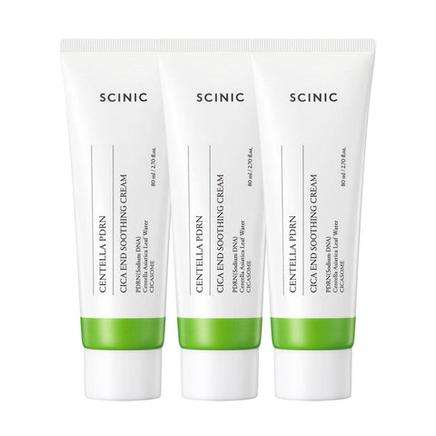 Scinic Centella PDRN Cica End Soothing Cream 80ml (3 Pack)