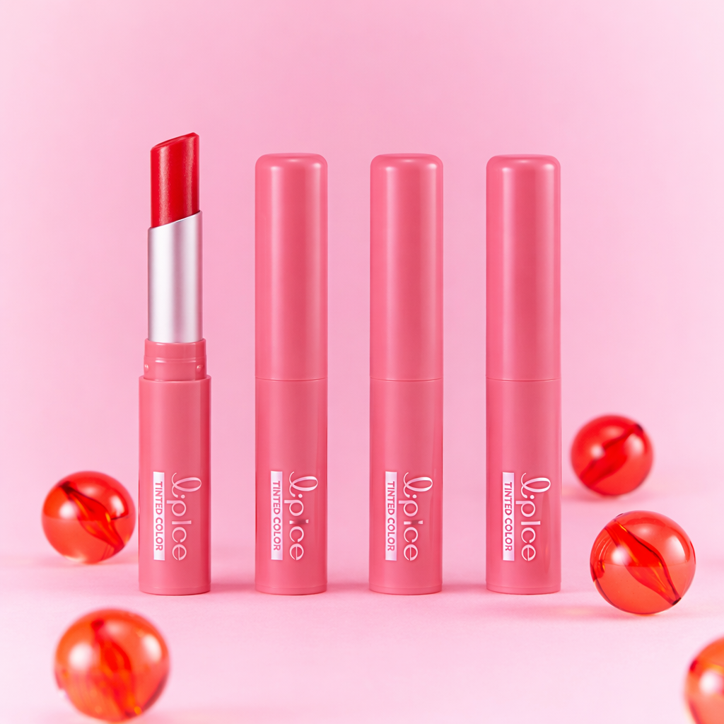 Mentholatum Lip Ice Tinted Color Scarlet 2g x 4