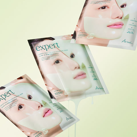 Ariul Expert Soothing Green Cera Collagen Hydrogel Mask (4 Sheets x 2)