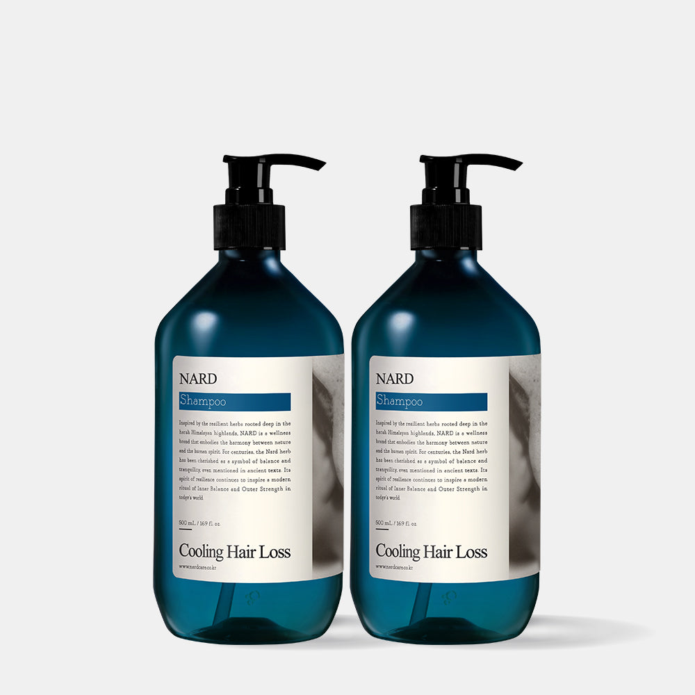 Nard Cooling Anti-Hair Loss Shampoo 500ml (2 Pack)