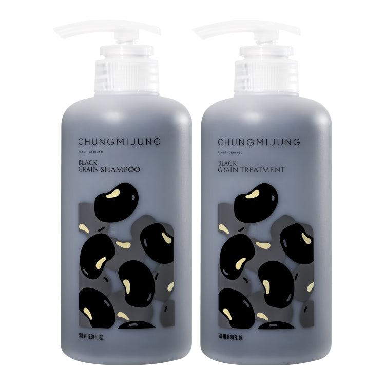 Cheongmijeong Black Grain Oily-Scalp Shampoo and Treatment Set