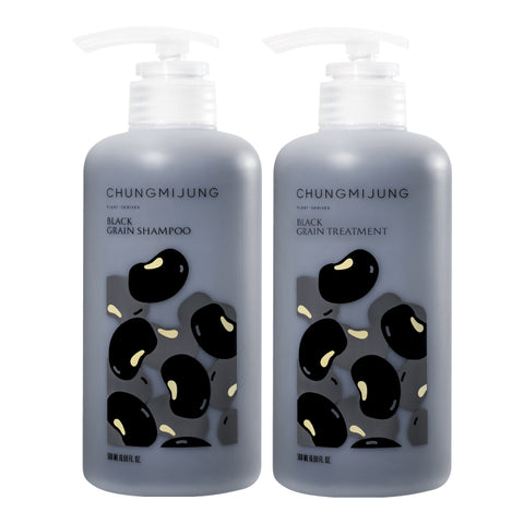 Cheongmijeong Black Grain Oily-Scalp Shampoo and Treatment Set