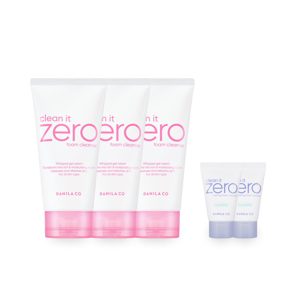 Banila Co Clean It Zero Foam Cleanser 3-Pack (150ml x 3)