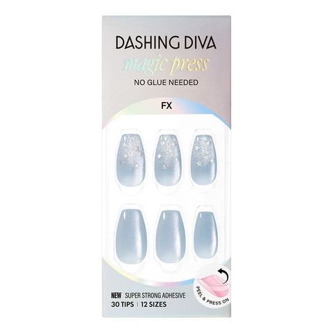 Dashing Diva Magic Press Stella Marine (Coffin) Nail Tips