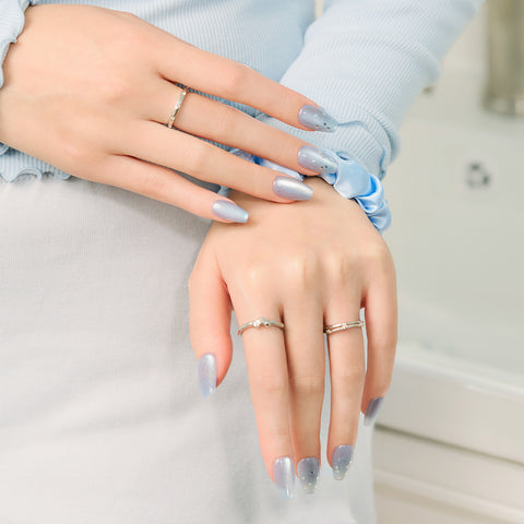 Dashing Diva Magic Press Stella Marine (Coffin) Nail Tips