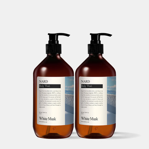 Nard Refresh Perfumed Body Wash 500ml White Musk (2 Pack)